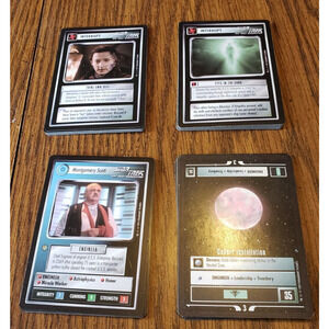 Star Trek CCG The Next Generation TNG Lot Of 30 Original Black Border Cards
